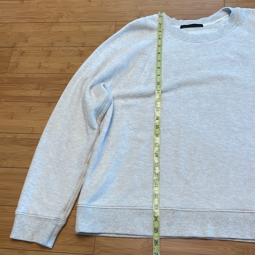 JENNI KAYNE Saturday Sweatshirt Sz XL Oatmeal French Terry Crewneck Long Sleeve - Picture 13 of 14